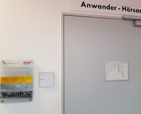 Der ANWANDER-Hörsaal an der Hochschule Kempten
